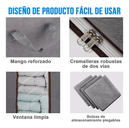 6 Bolsas De Almacenamiento Para Guardar Ropa Y Edredones