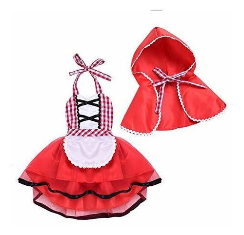 Disfraz Caperucita Roja Para Bebe 0m-6 Años
