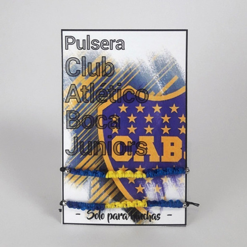 Pulsera Boca 2- Pulsera Futbol Argentino - Brazalete Boca