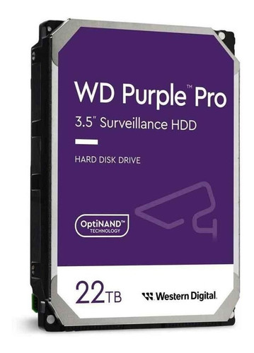Disco duro interno Western Digital WD Purple Pro WD221PURP 22TB