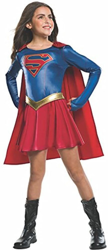 Disfraz De Rubie Disfraz De Supergirl Para Niños, Mediano