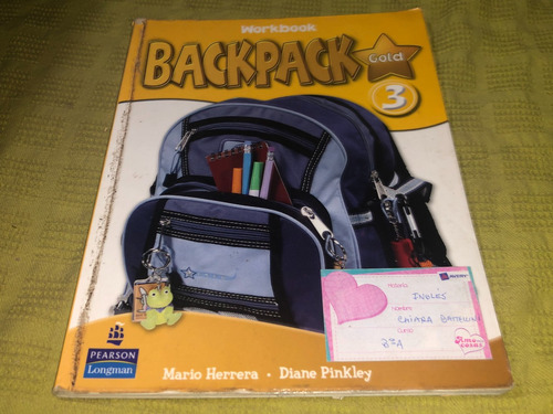 Backpack Gold 3 Workbook - Herrera / Pinkley - Pearson 