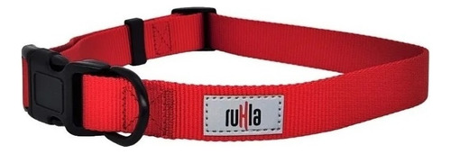 Ruhla Collar Irina Nylon Regulable Cierre Pom Para Perros L Color Rojo