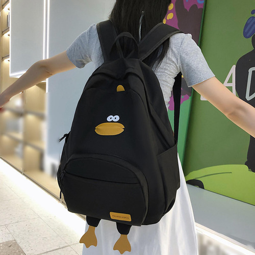 Mochila De Pato Con Asa En La Parte Superior, Práctica Bolsa