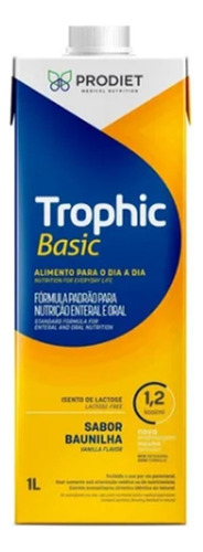 Trophic Basic 1.2 Kcal - Prodiet - Caixa Com 12 Unidades Sabor Baunilha
