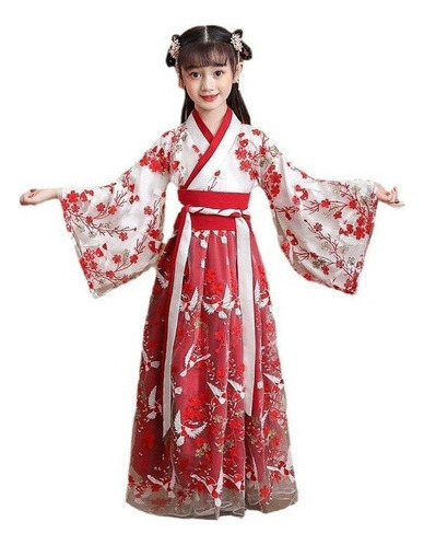 Vestido De Estilo Chino Hanfu Traje Tang Para Niñass