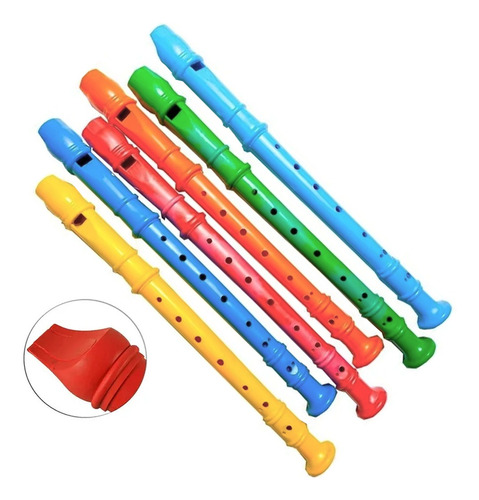 50 Flautas Doce Brinquedo Musical Infantil Coloridas