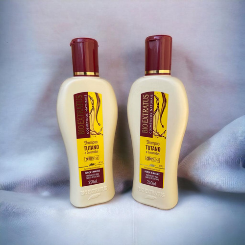 Kit 2 Shampoo Limpeza Suave Tutano 250 Ml Bio Extratus K8139