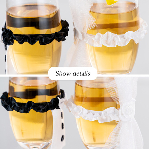 Juego De 8 Copas De Vino For Bodas, 4 Unidades, Decoración