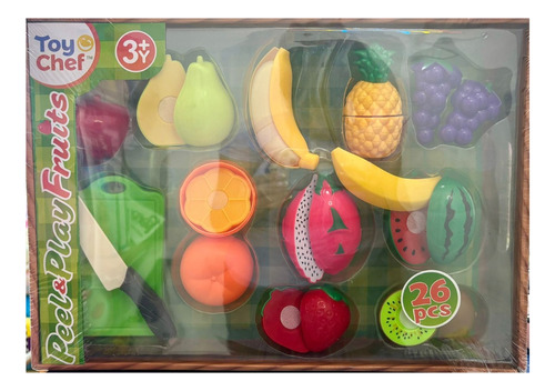 Peel And Play Fruits Toy Chef Frutas De Juguete