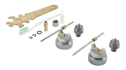 Imagen 3 de 4 de Pistola Para Pintar Profesional Aerógrafo 0.6lts Toolcraft