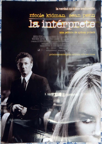 La Intérprete Nicole Kidman Sean Penn Poster Cine Original 