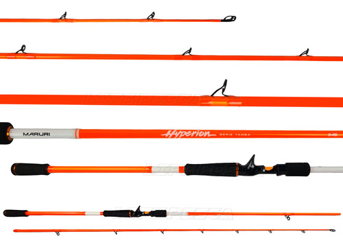 Vara Carretilha Maruri Hyperion Tamba 2,70m 30-60lbs- 2pts Cor Orange