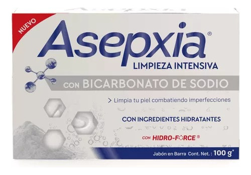 Asepxia Jabón Bicarbonato De Sodio 100 Gr