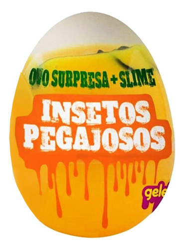 Gelele Slime Huevo Sorpresa Insectos 98g Varios Modelos