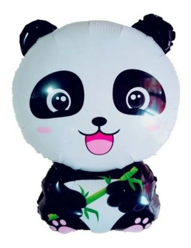 Pack X 2 Globos Metalizados De ´panda De 80 Cm