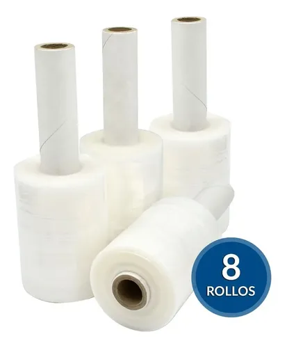 Mini Rollos De Emplaye Playo Plástico Con Mango 8 Piezas | MercadoLibre