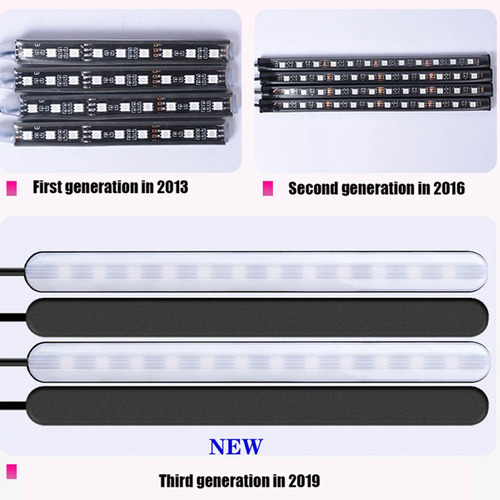 Imagem 3 de 9 de Carro Home Rgb Led Strip Luz Atmosfera Pé Luzes Ambientes