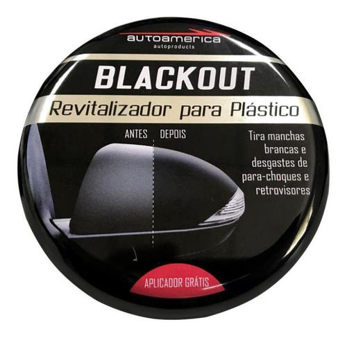 Revitalizador De Plástico Blackout Autoamerica - 150g