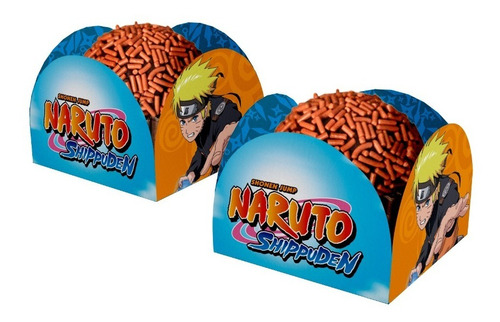 40 Unidades - Porta Forminha Doce Festa Naruto