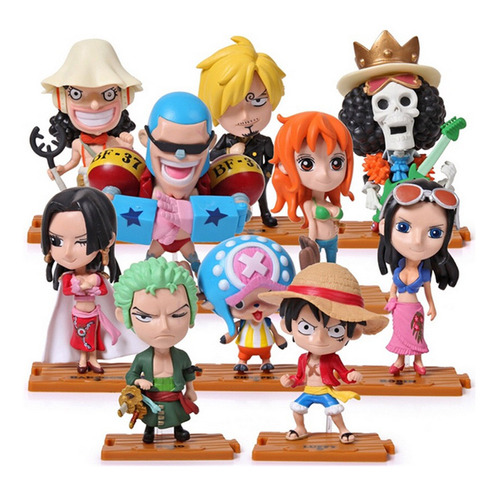 Figuras De Acción De Anime One Piece, 10 Piezas, Colección J