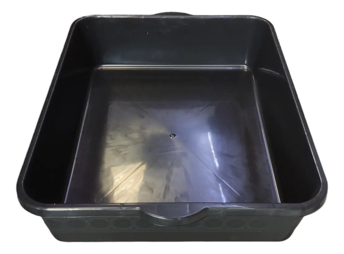 Charola Plástico Multiusos 50 X 39 X 11 Cm - Negro