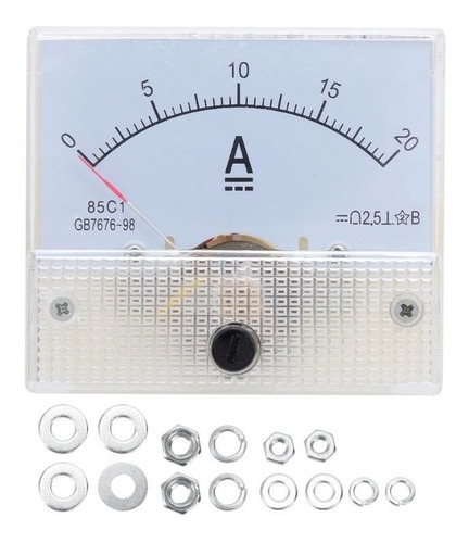 Amperímetro Painel Analógico Dc 20a - Uso Geral Em Cc