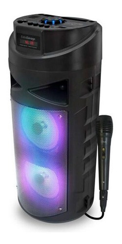Imagen 3 de 3 de Parlante Karaoke Mlab Extra Savage Con Micrófono Gris