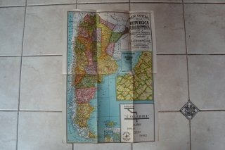 Viejo Mapa De La República Argentina