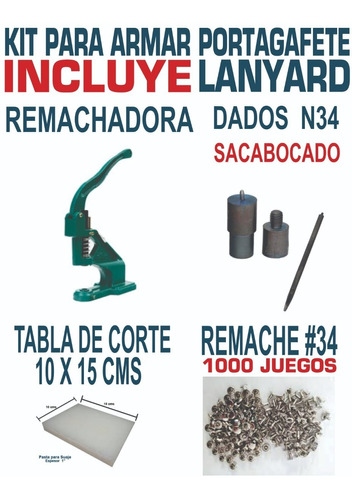 Remachadora (kit Completo Para Armado De Lanyards) 