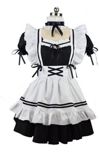 Set De Traje De Maid Lolita Kawai Cosplay Disfraz