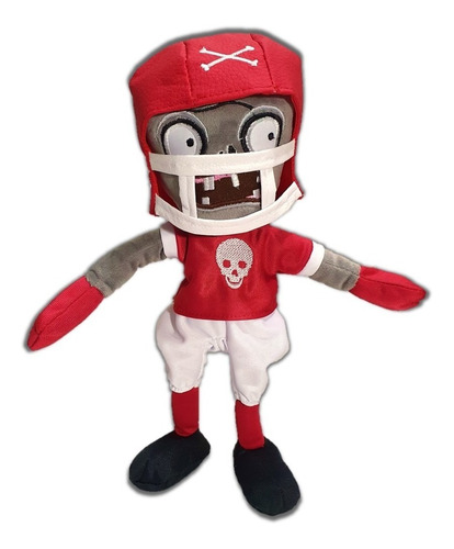 Peluche Zombie Jugador Americano All Star Plantas Vs Zombies