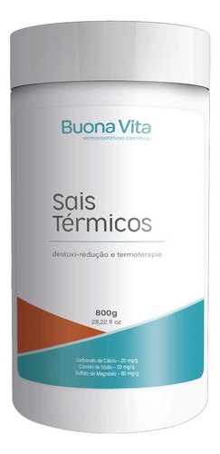 Sais Térmicos 800g Buona Vita Destoxi-redução E Termoterapia