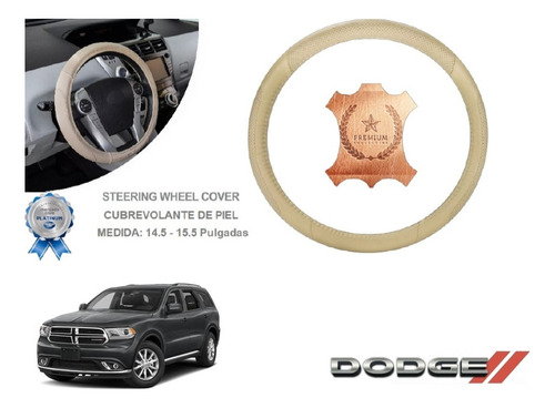 Funda Cubrevolante Beige Piel Nissan Dodge Durango 2014