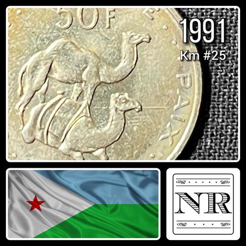 Djibouti - 50 Francos - Año 1991 - Km #25 - Africa