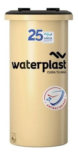 Tanque De Agua Tricapa 200 Lt Slim Fino Reforzado Waterplast Color Beige