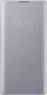 Case Samsung Led View Cover Para Galaxy Note 10 Plus Plata
