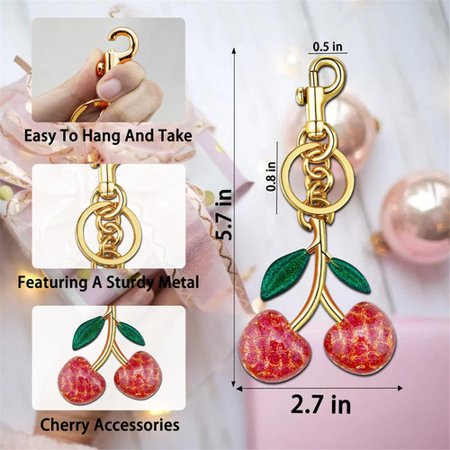 Cherry Bag Charms Purse Charms For Handbags Keychain Accesso