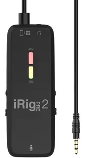 Irig Pre 2 - Interface De Áudio Xlr Para Celular Câmera