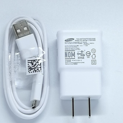 Cargador Samsung 100% Original Blanco 1.55 A J7 Neo Metal