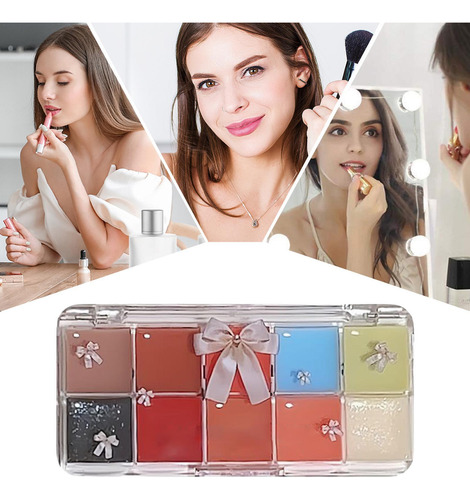 Juego De Paleta De Labios Paleta De Brillo De Labios Maquill