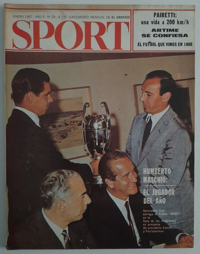 Revista El Grafico Sport N° 29 - Racing Peñarol 1966 Fs