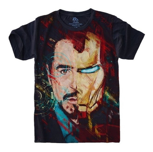 Camiseta Plus Size Super Herói - Iron Man - Homem De Ferro