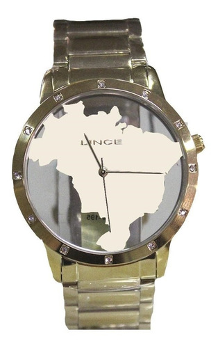 Relógio Feminino Lince Analógico Lrg4512l/c1kk - Dourado