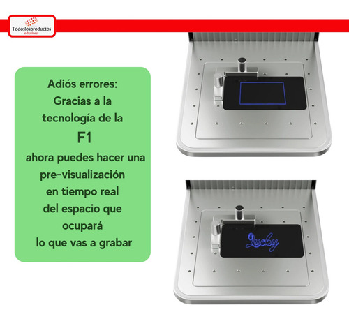 Maquina F1 Láser Xtool Graba En Oro Plata Met Facturamos Cor