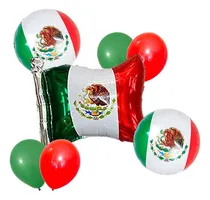 Comprar 7 Globos Decoración Bandera Set Fiestas Patrias Viva Mexico