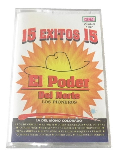 El Poder Del Norte 15 Exitos Tape Cassette 1995 Musical Mcm