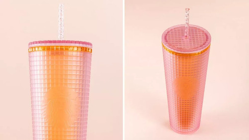 Vaso Starbucks Bubblegum Rosa De 710ml Color Rosapor Unidad