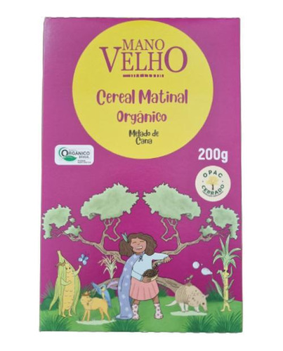 Cereal Matinal Melado De Cana Orgânico Mano Velho 200g