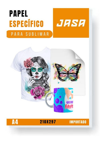 Imagen 1 de 6 de Papel Para Sublimar Específico Importado A4